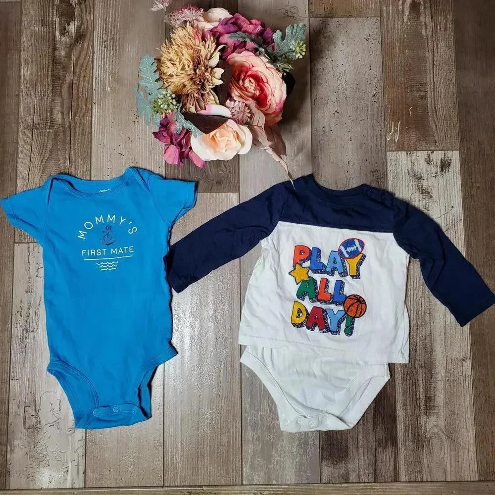 Carter's and Garanimals Size 18m Baby Boy Casual Top Bundle EUC